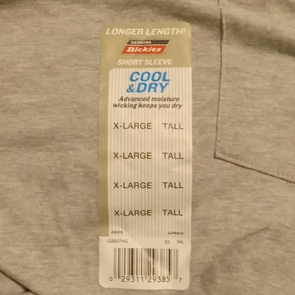 Dickies Heather Gray Short Sleeve Shirt - Picture 4 of 5